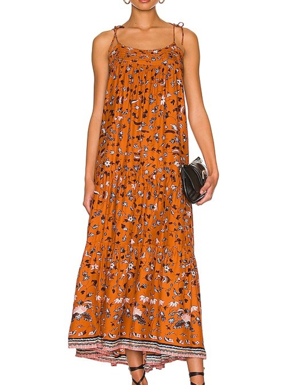 Natalie Martin Silk Midi Length Dress